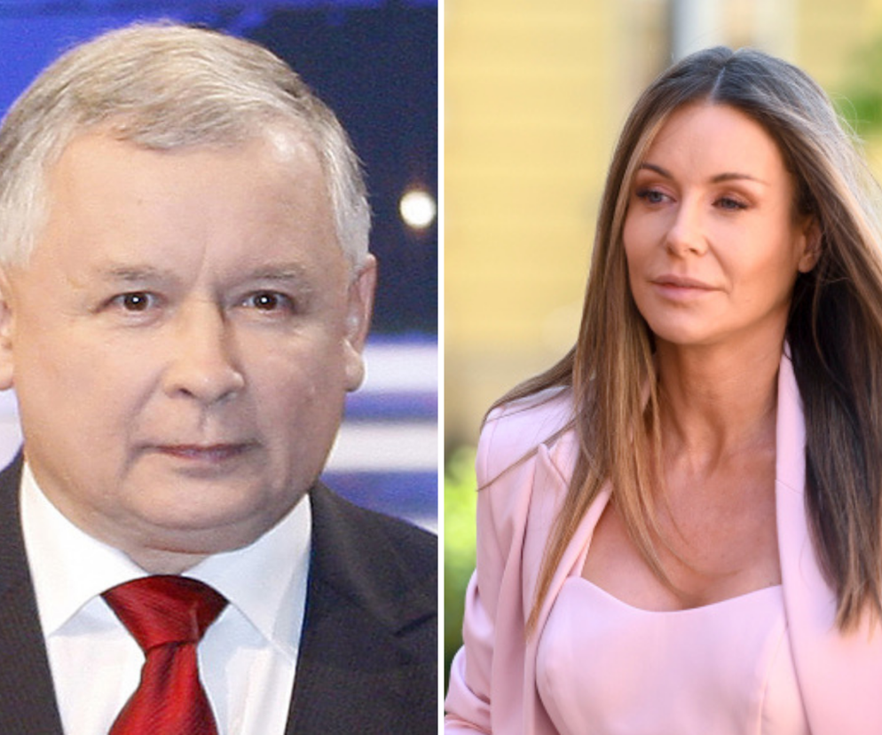 Jarosław Kaczyński i Małgorzata Rozenek