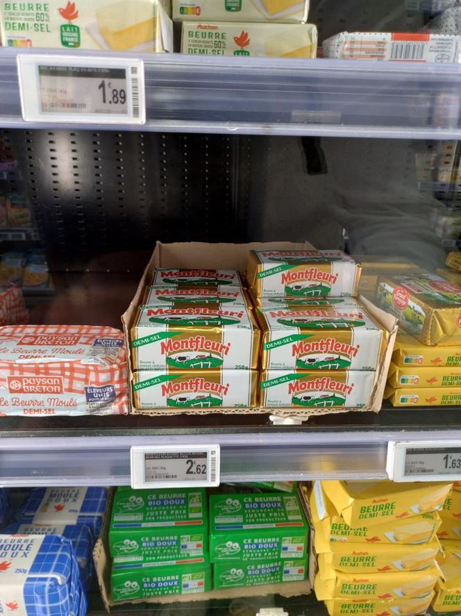 Ceny produktów w Auchanie we Francji 