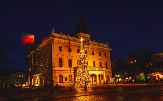 Choinka w centrum Ostrowa