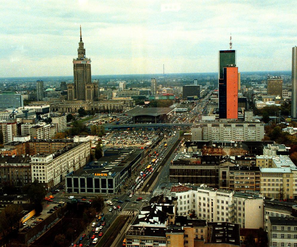 Warszawa w latach 90. Tak z góry wyglądało miasto przemian