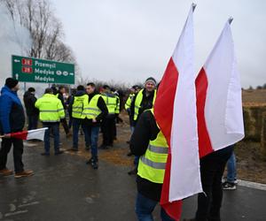 Protest rolników w Medyce 