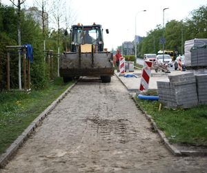 Na skrzyżowaniu Woronicza ze Spartańską na Mokotowie trwają prace