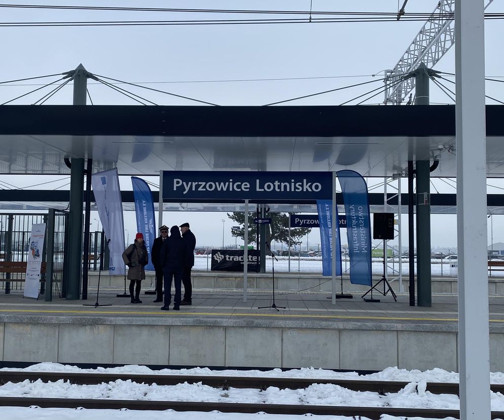 Otwarcie nowej linii kolejowej do lotniska w Pyrzowicach