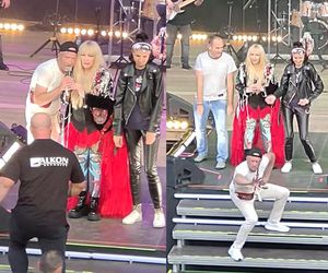 Absurdalne sceny na koncercie Maryli Rodowicz. Facet wtargnął na scenę, ochroniarz się spóźnił! Niepokojące zdjęcia