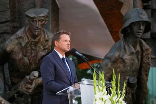 81. rocznica Powstania Warszawskiego. Uroczystość na pl. Krasińskich (31.07.2025)