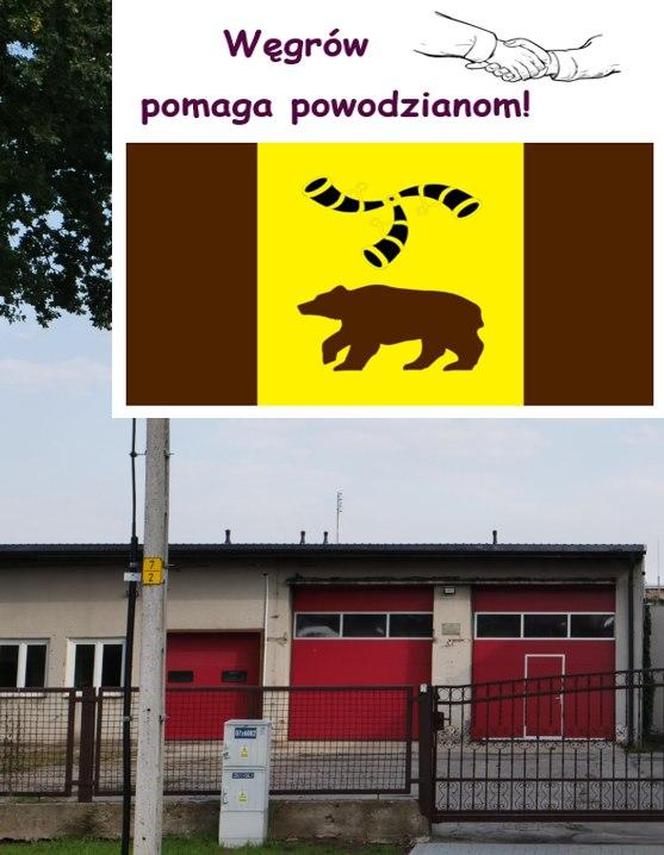 Zbiórka darów dla powodzian w Węgrowie