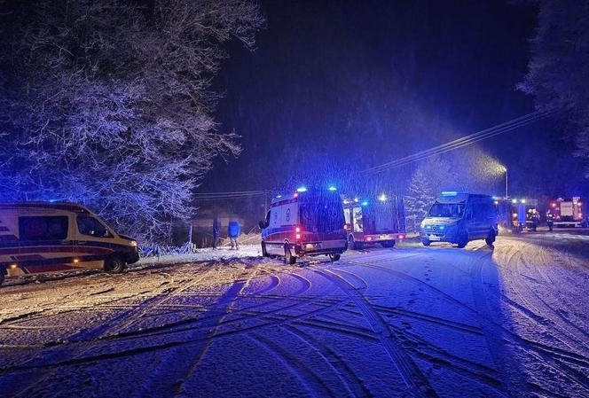 O krok od tragedii w woj. lubelskim. BMW wpadło do stawu i zaczęło tonąć