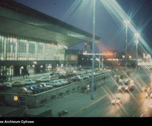 Dworzec Warszawa Centralna pod koniec lat 70. XX wieku