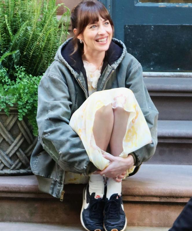 Dakota Johnson na planie filmu Materialist