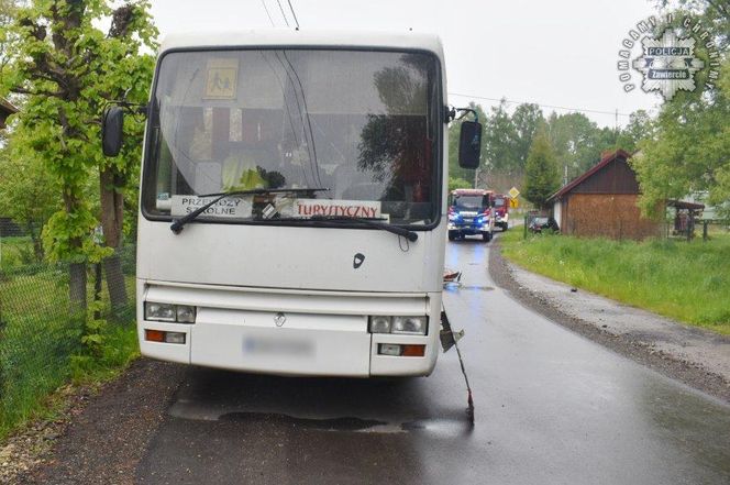 Pijany kierowca wjechał w szkolny autobus. Blisko tragedii w Śląskiem