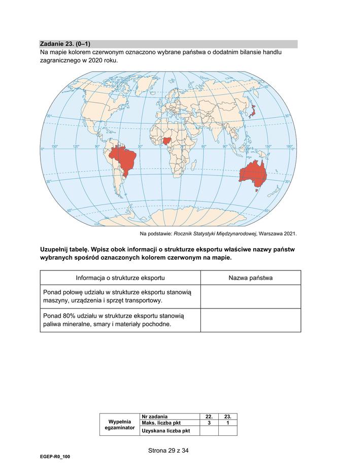 Tak wyglądał arkusz CKE matury z geografii na poziomie rozszerzonym (Formuła 2015)