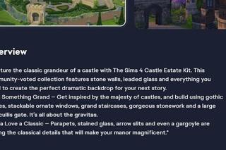 The Sims 4 Zamkowa posiadłość. Pierwsze informacje o nowym dodatku w 2024 roku!