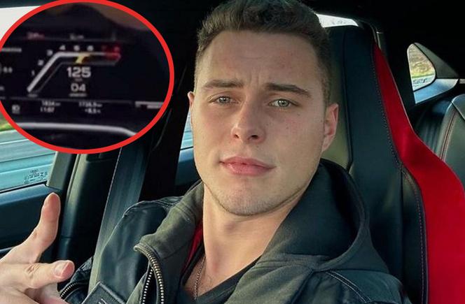 Adam Zdrójkowski pędzi 125 km/h w centrum miasta