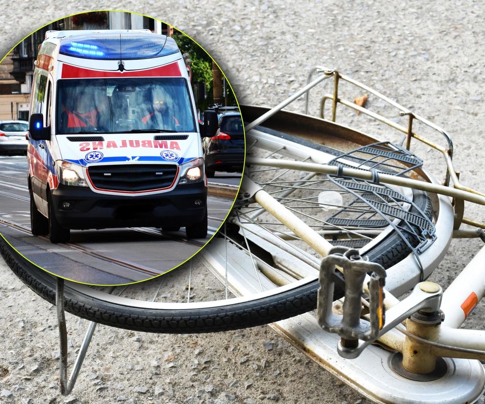 Potworne zderzenie rowerzystów pod Piasecznem. Ranna ponad godzinę leżała na zimnym chodniku!