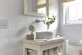 Łazienka w stylu scandi boho