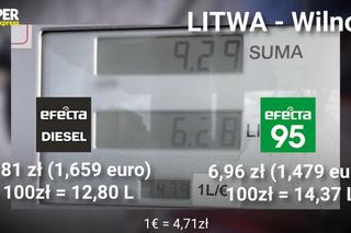 Ceny na stacji paliw Orlen w Wilnie