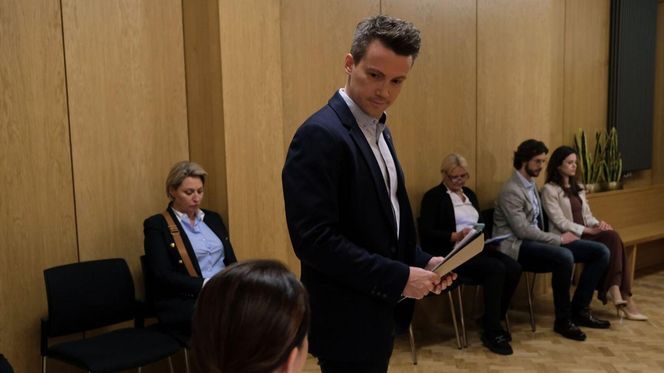 M jak miłość odc. 1874. Jakub Karski (Krzysztof Kwiatkowski), Martyna (Magdalena Turczeniewicz)