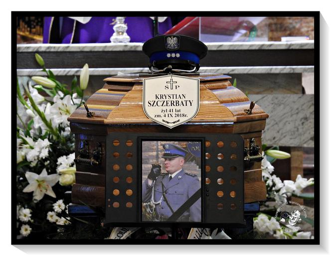 Pogrzeb policjanta który zmarł w pracy
