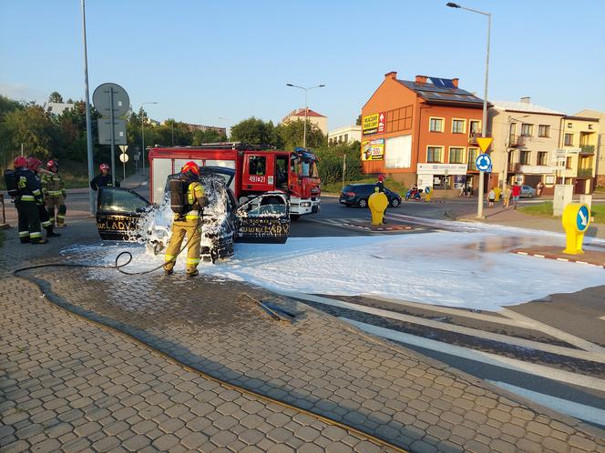 Pożar niopodal Targowiska w Starachowicach