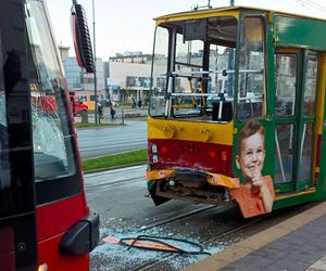 Dwa tramwaje zderzyły się w centrum Łodzi