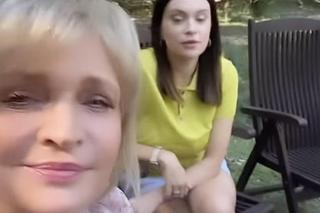 Barwy szczęścia nowy sezon na planie. Małgorzata (Adrianna Biedrzyńska), Natalia (Maria Dejmek)