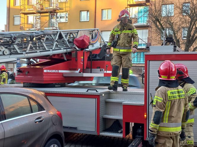 Zgłoszenie o pożarze na Dąbrowskiego w Lesznie. Pożaru nie było