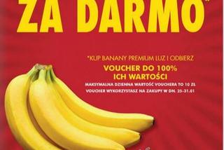 Biedronka - banany za DARMO. Wielkie promocje od 18.01.