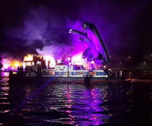 Małopolskie Królewskie Widowisko na Wiśle w ramach 24. Parady Smoków