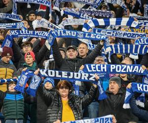 Kibice na meczu Lech Poznań - Ruch Chorzów