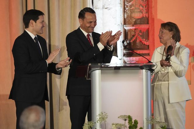 Anna Kalczyńska w USA z Radosławem Sikorskim i Marco Rubio