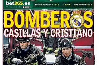 Bayern - Real. Cristiano Ronaldo strażakiem