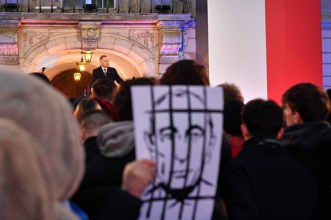 Wystąpienie Wołodymyra Zełenskiego na Zamku Królewskim w Warszawie