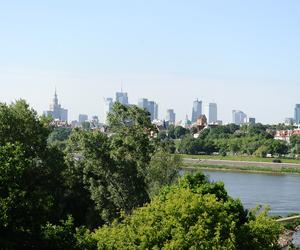 Widok z mostu Gdańskiego na lewą stronę Wisły