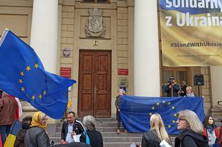 Wspólne śpiewanie Ody do wolności dla Ukrainy