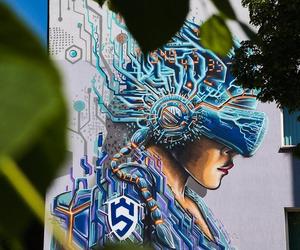 Student(ka) przyszłości – nowy mural na ścianie budynku Uniwersytetu w Siedlcach