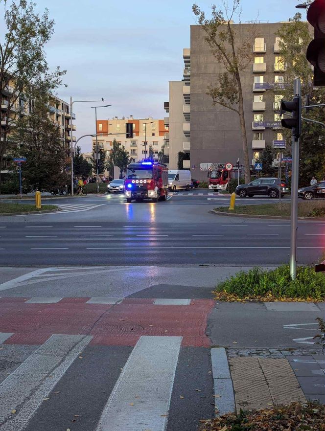 Pożar przy Żwirki i Wigury