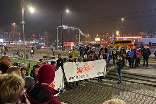 Protest pracowników MOPR w Zabrzu