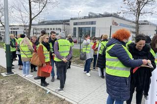 Protest pielęgniarek w Krakowie 30.03.
