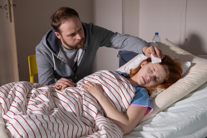 Na Wspólnej odc. 2906. Anastazja (Karolina Bacia), Paweł (Grzegorz Kwiecień)