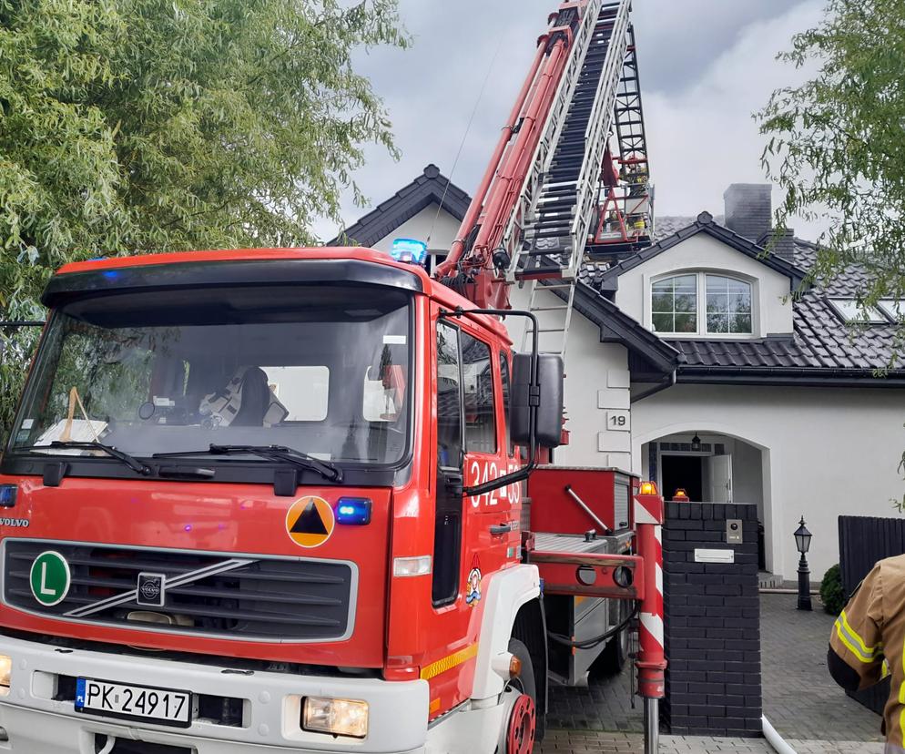 Pożar domu jednorodzinnego w miejscowości Szałe