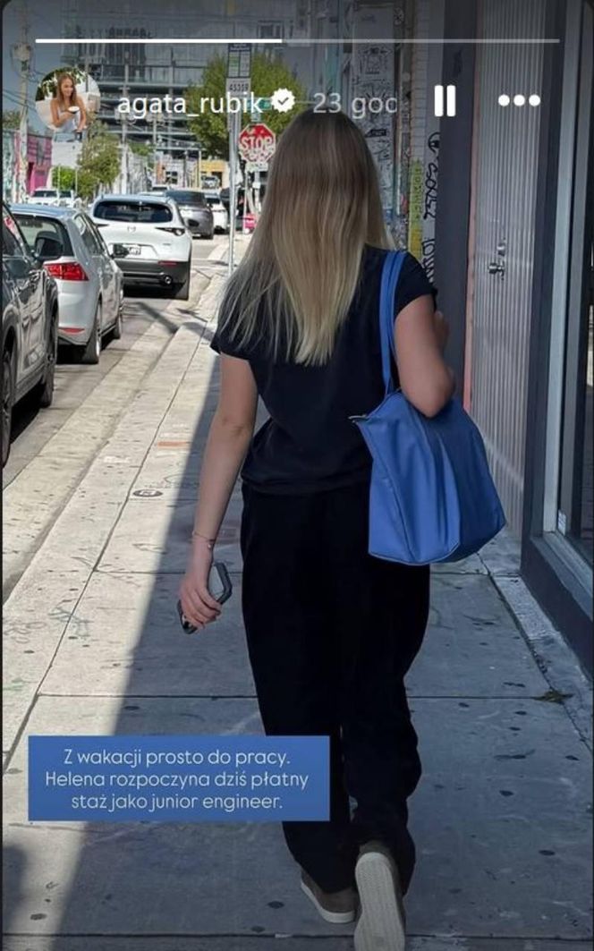 Córka Agaty i Piotra Rubików poszła do pracy. Tym będzie się zajmować