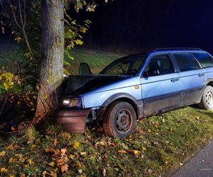 Powiat łosicki: Zjechała na pobocze i uderzyła w drzewo. Kobieta trafiła do szpitala!