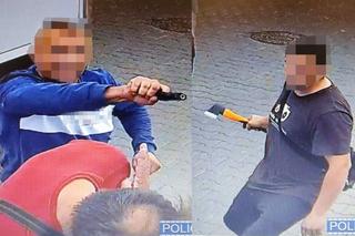 Rzucili się z bronią i siekierą na kierowcę busa. Szokujące sceny na stacji paliw we Wrocławiu