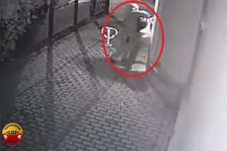 Napad na Kopcińskiego w Łodzi. 48-latka zaatakowana pod blokiem, monitoring nagrał sprawcę