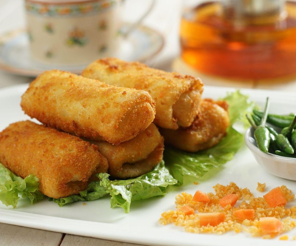 krokiety z kurczakiem i serem