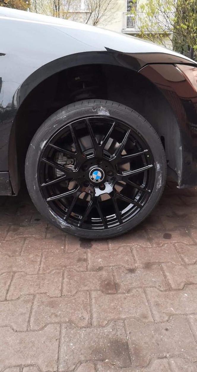 Tak wyglądała felga przed blokadą...