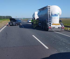 Wypadek na S5 koło Leszna. Jedna osoba poszkodowana