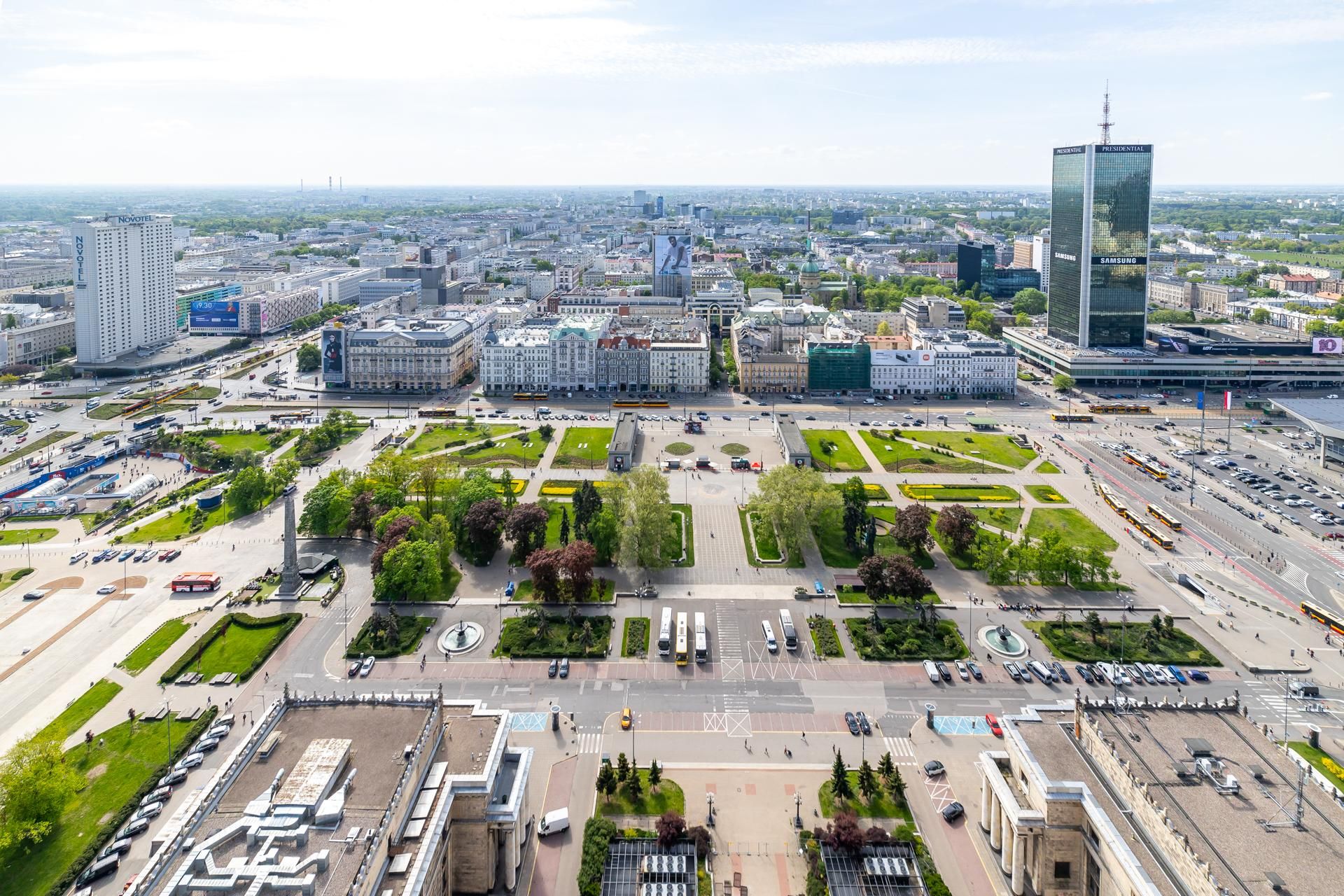 Okolice stacji PKP Warszawa Śródmieście w 2025 r.