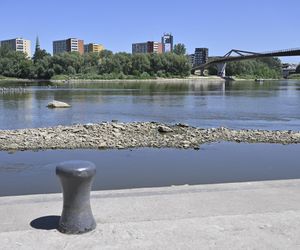 Niski stan wody w Wiśle