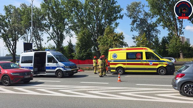  Śmiertelny wypadek motocyklisty na Wisłostradzie